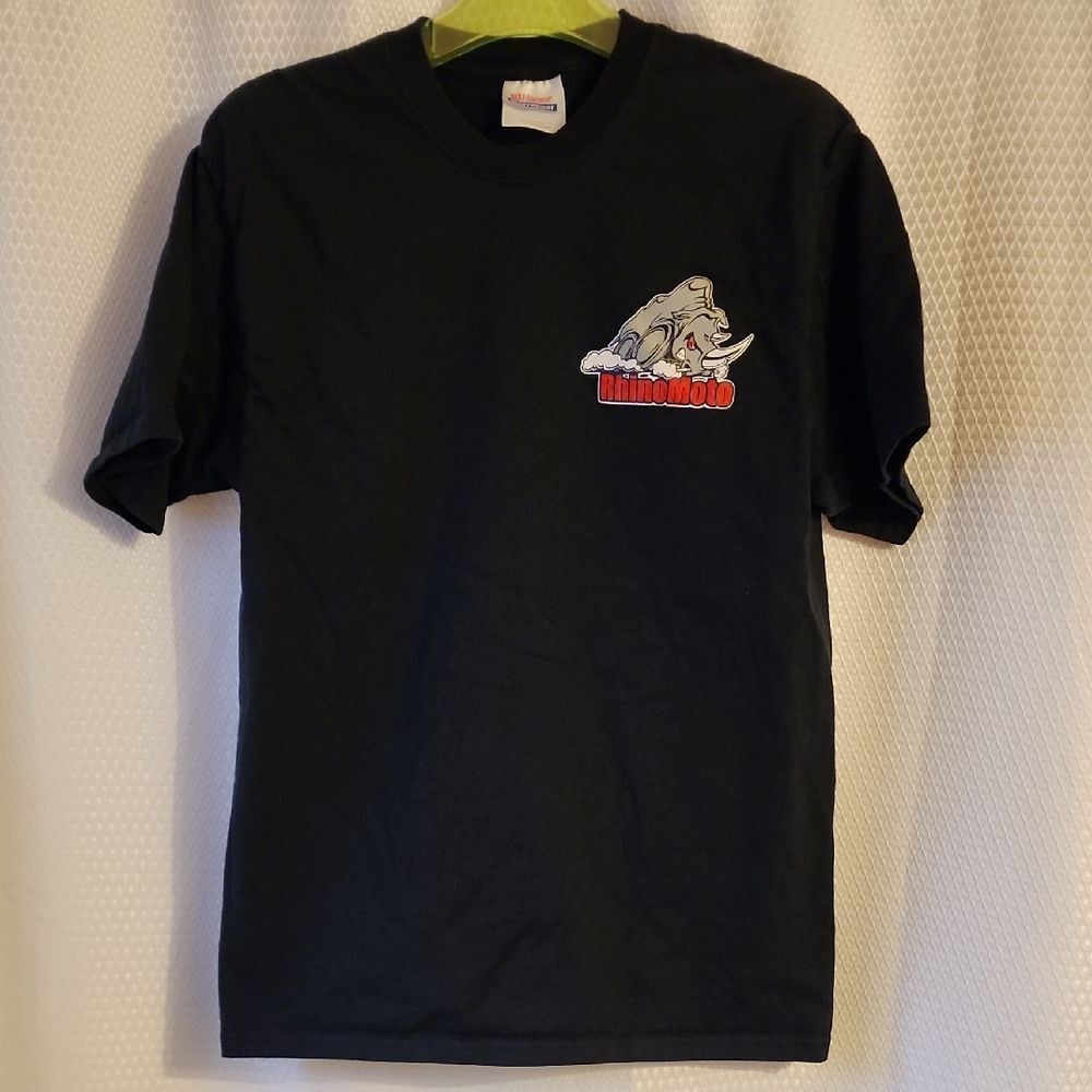 RhinoMoto Black T-Shirt - Adult M